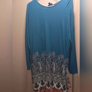 J. Jill Teal Long Sleeve Top
